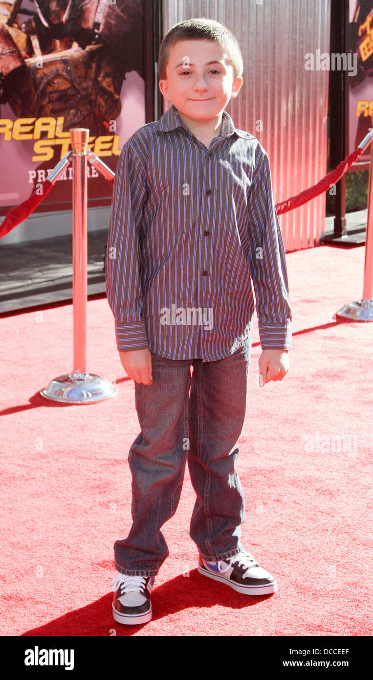 Atticus Shaffer Los Angeles premiere of "Real Steel" held at Universal