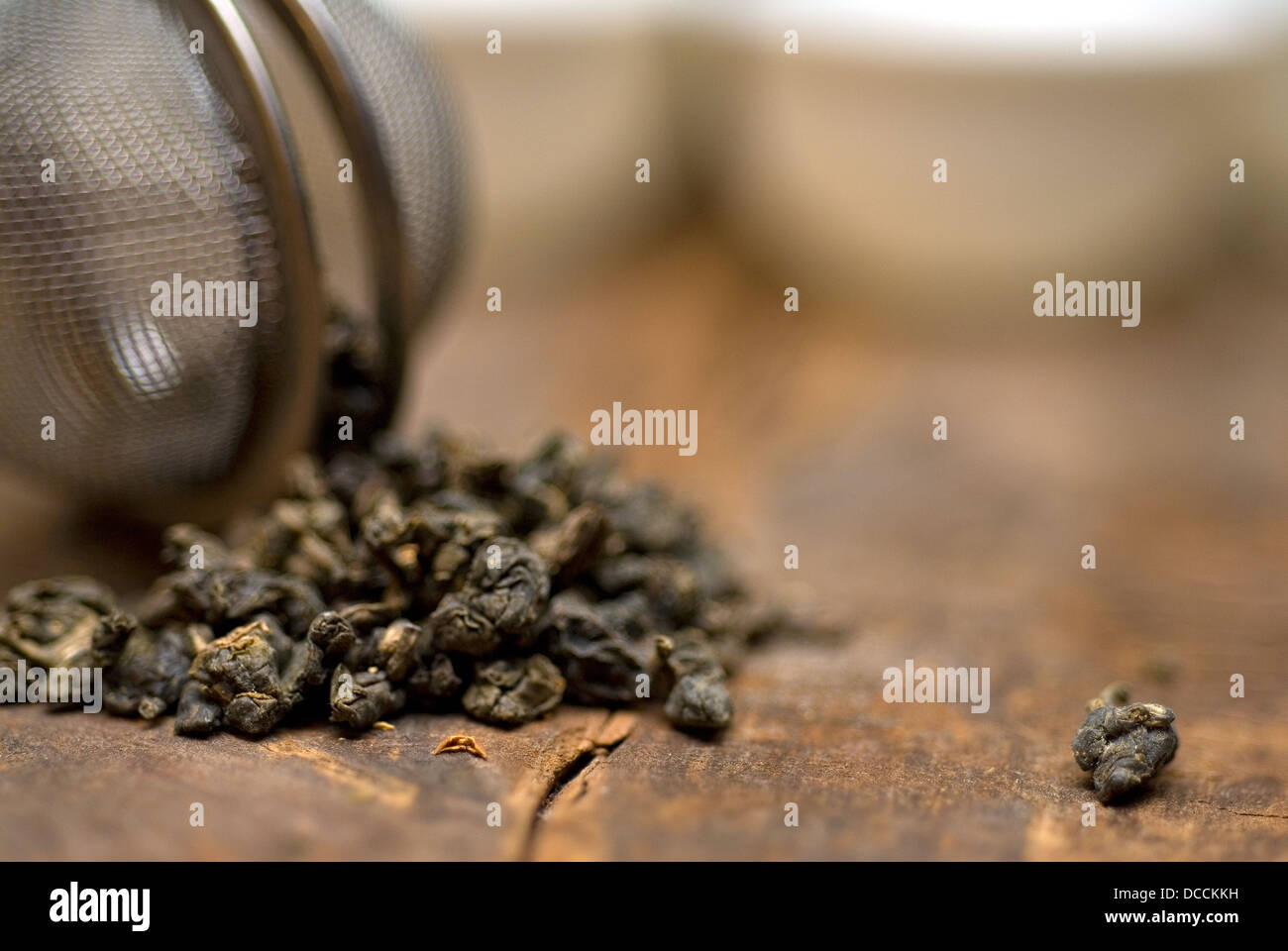 green chinese tea set Stock Photo Alamy