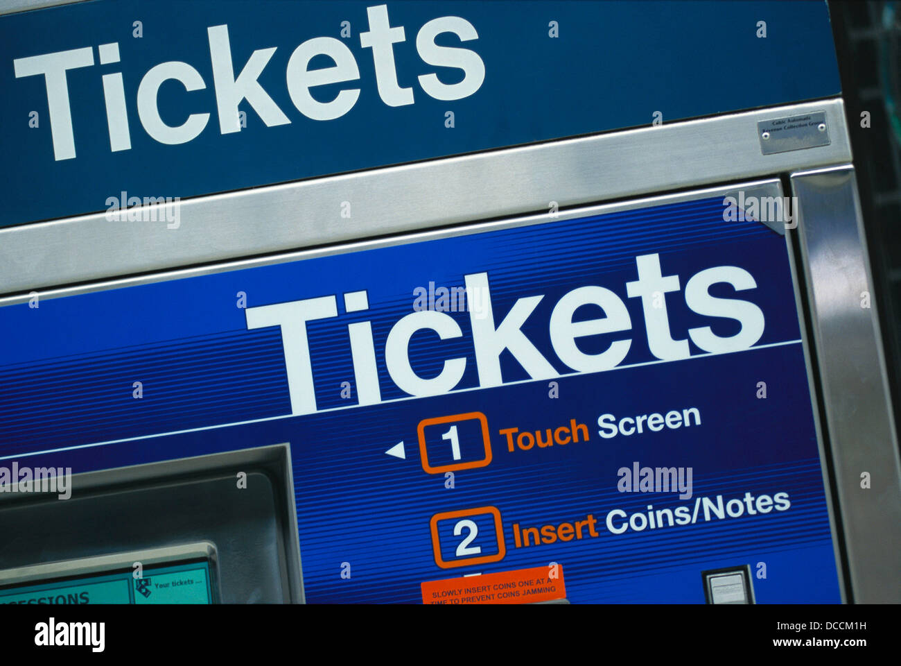 Rail ticket vending machine. Sydney. Australia Stock Photo Alamy