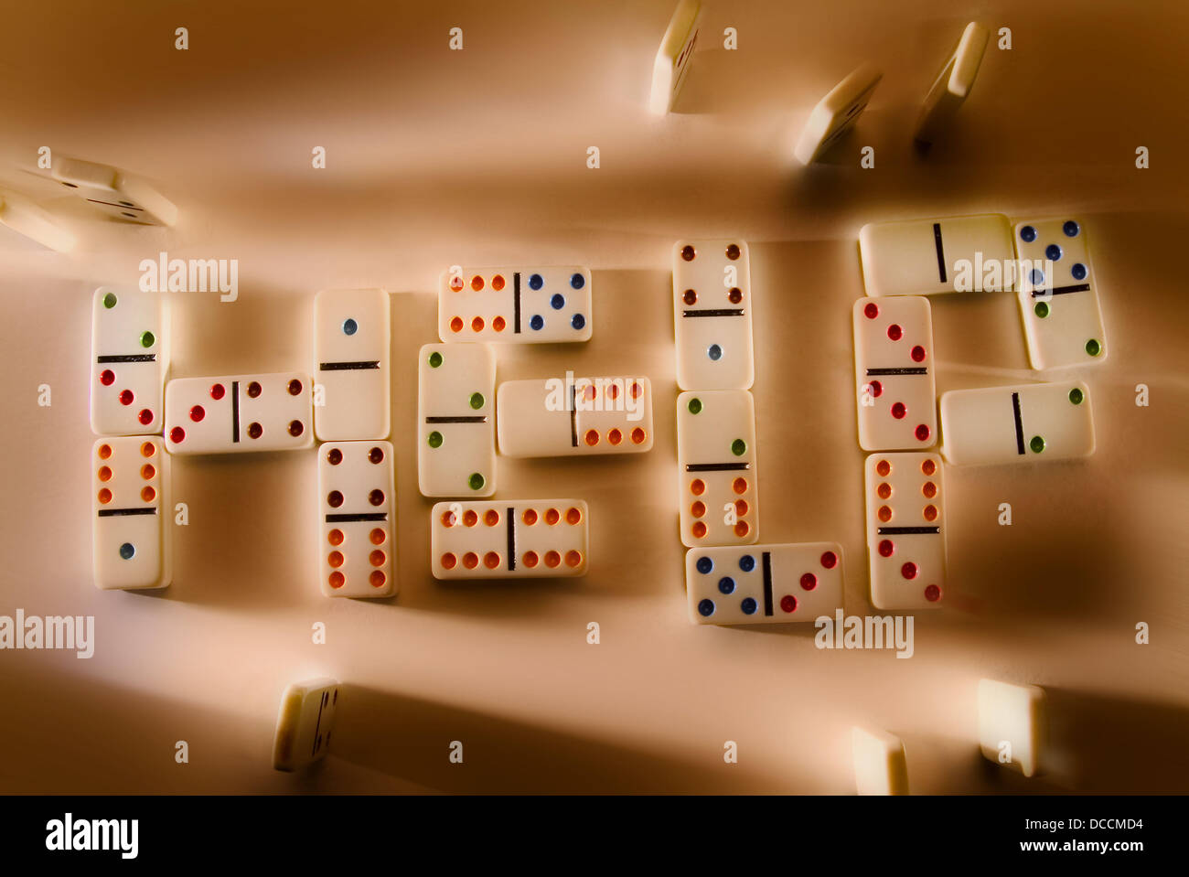 dominoes-spelling-the-word-help-stock-photo-alamy
