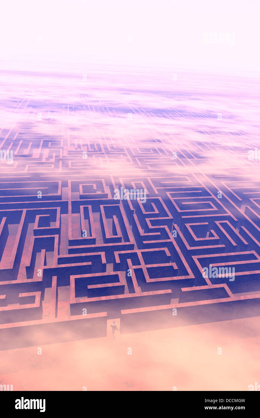 Maze Stock Photo - Alamy