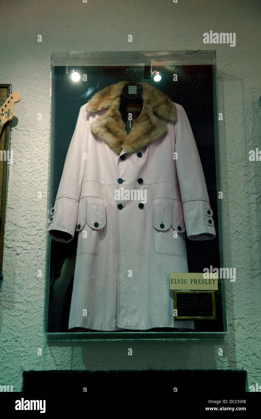 Elvis Presley coat on display at the Lansky Brothers clothes store in the  Peabody Hotel in Memphis Tennessee USA Stock Photo - Alamy