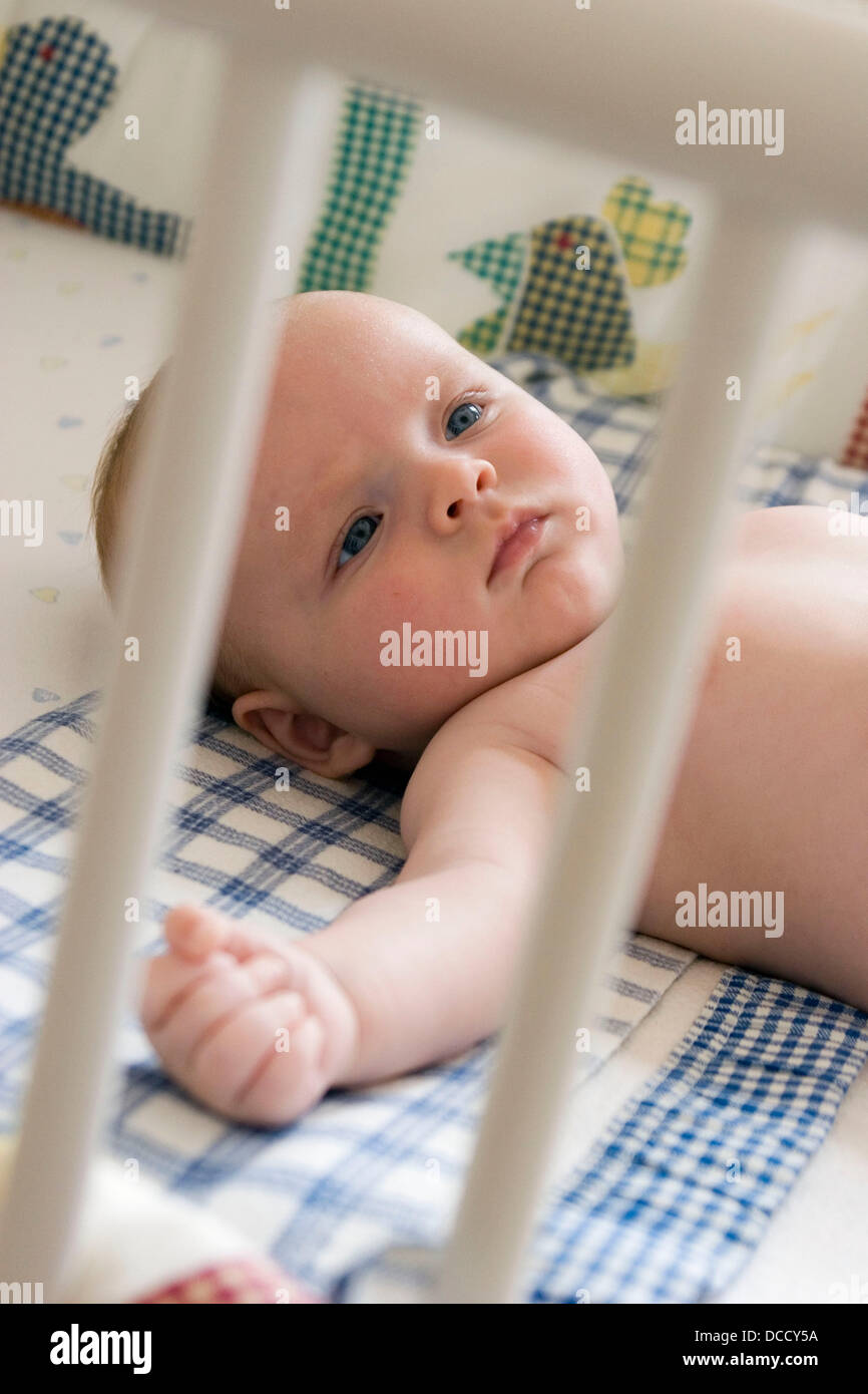 6 month old baby in cot hires stock photography and images Alamy