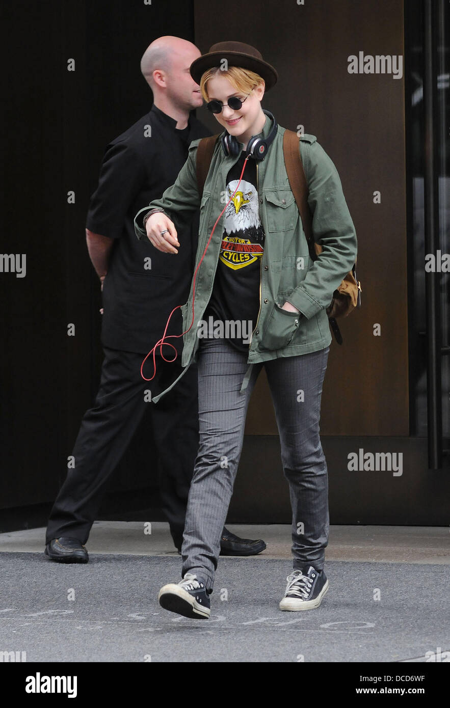 Evan Rachel Wood leaving her Manhattan hotel New York City, USA - 04.10 ...