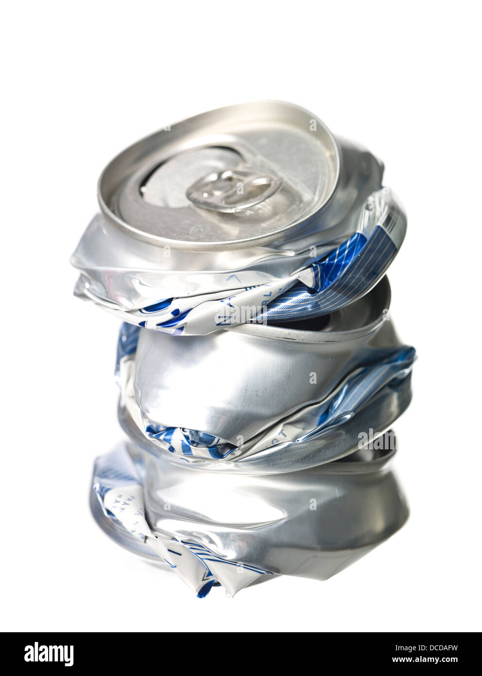 Crushed Aluminium Cans Stock Photo Alamy