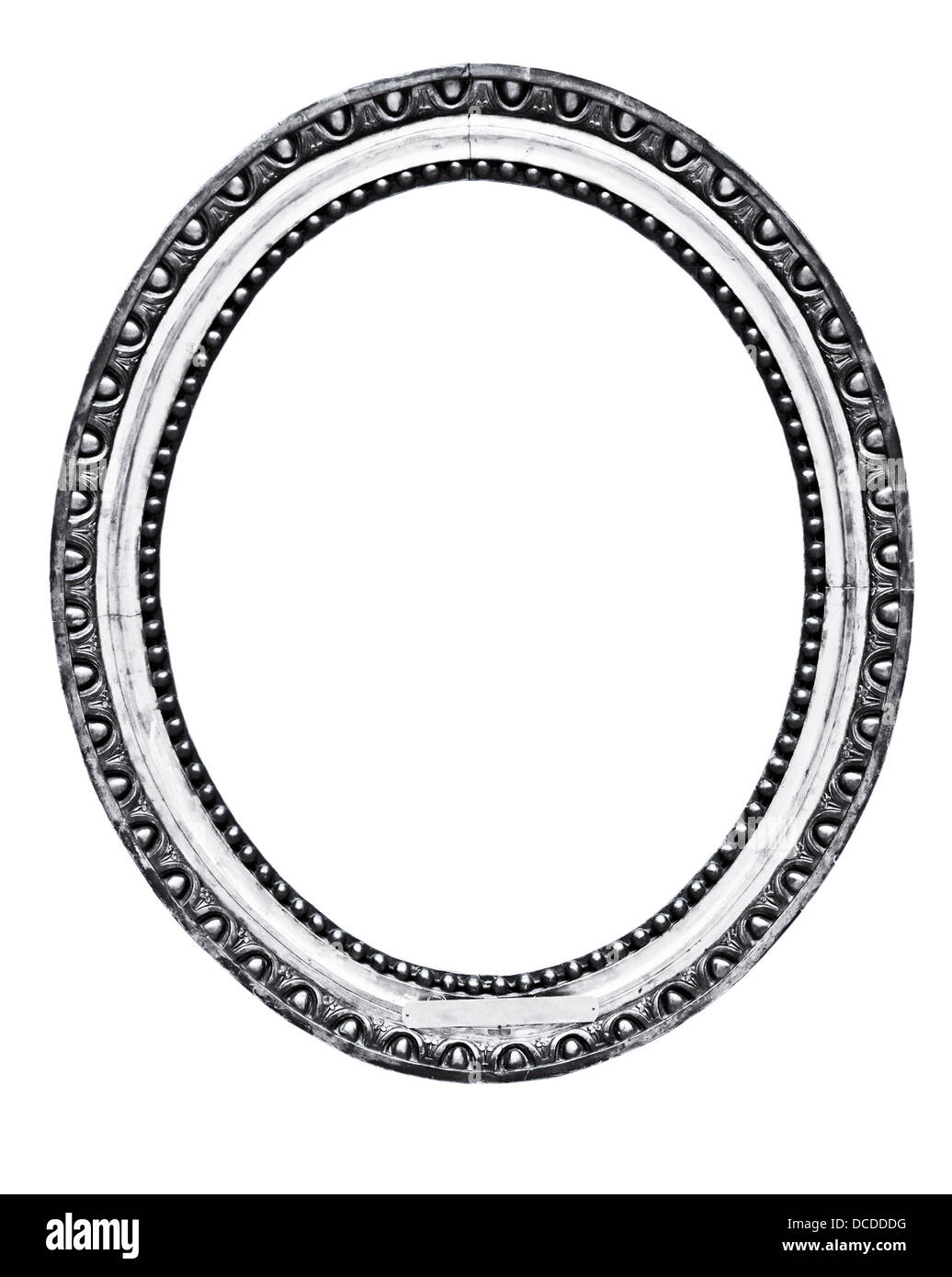 vintage silver frame, isolated on white Stock Photo Alamy