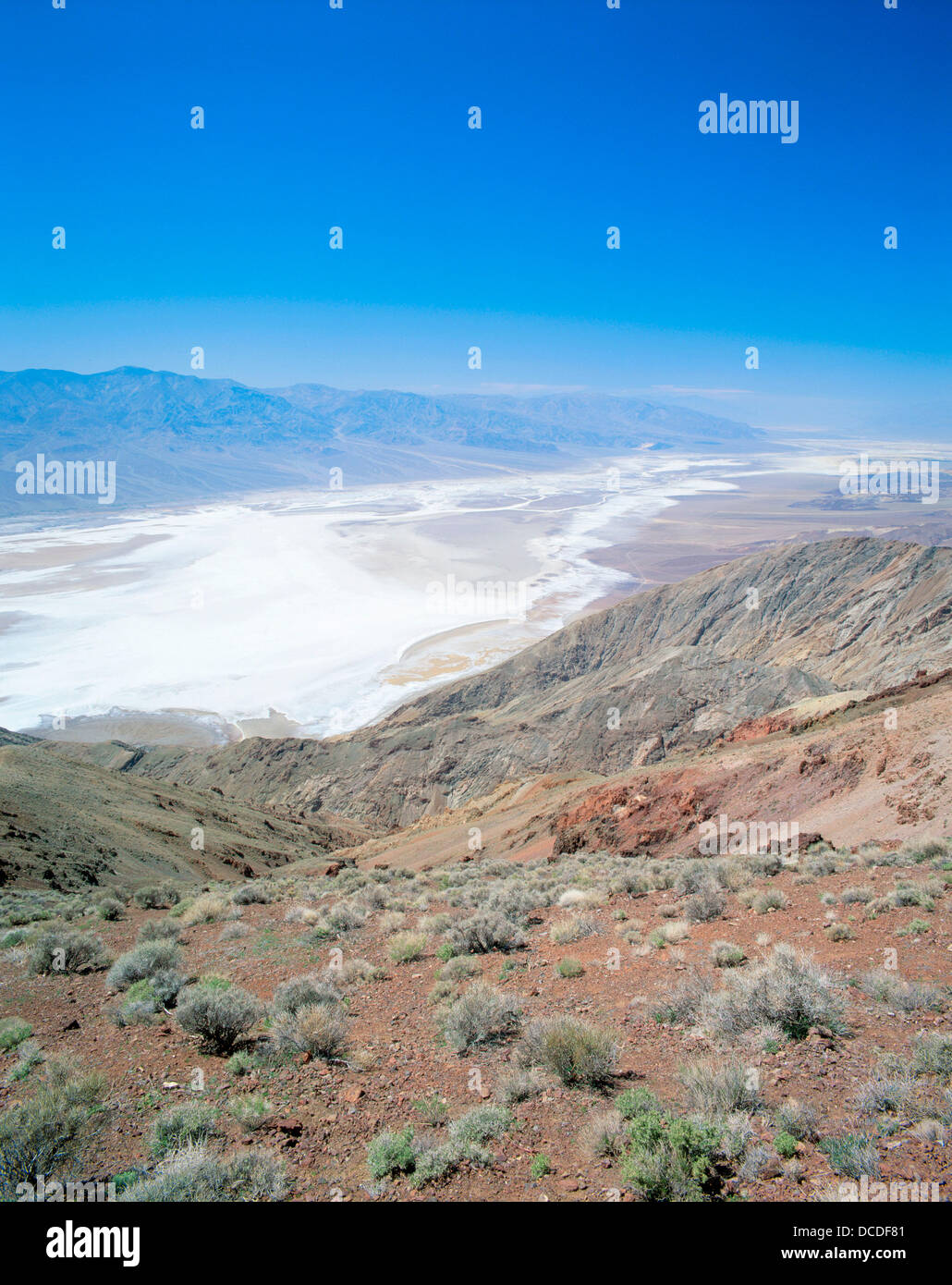Death Valley from Dantes view. Death Valley National Park. Inyo county