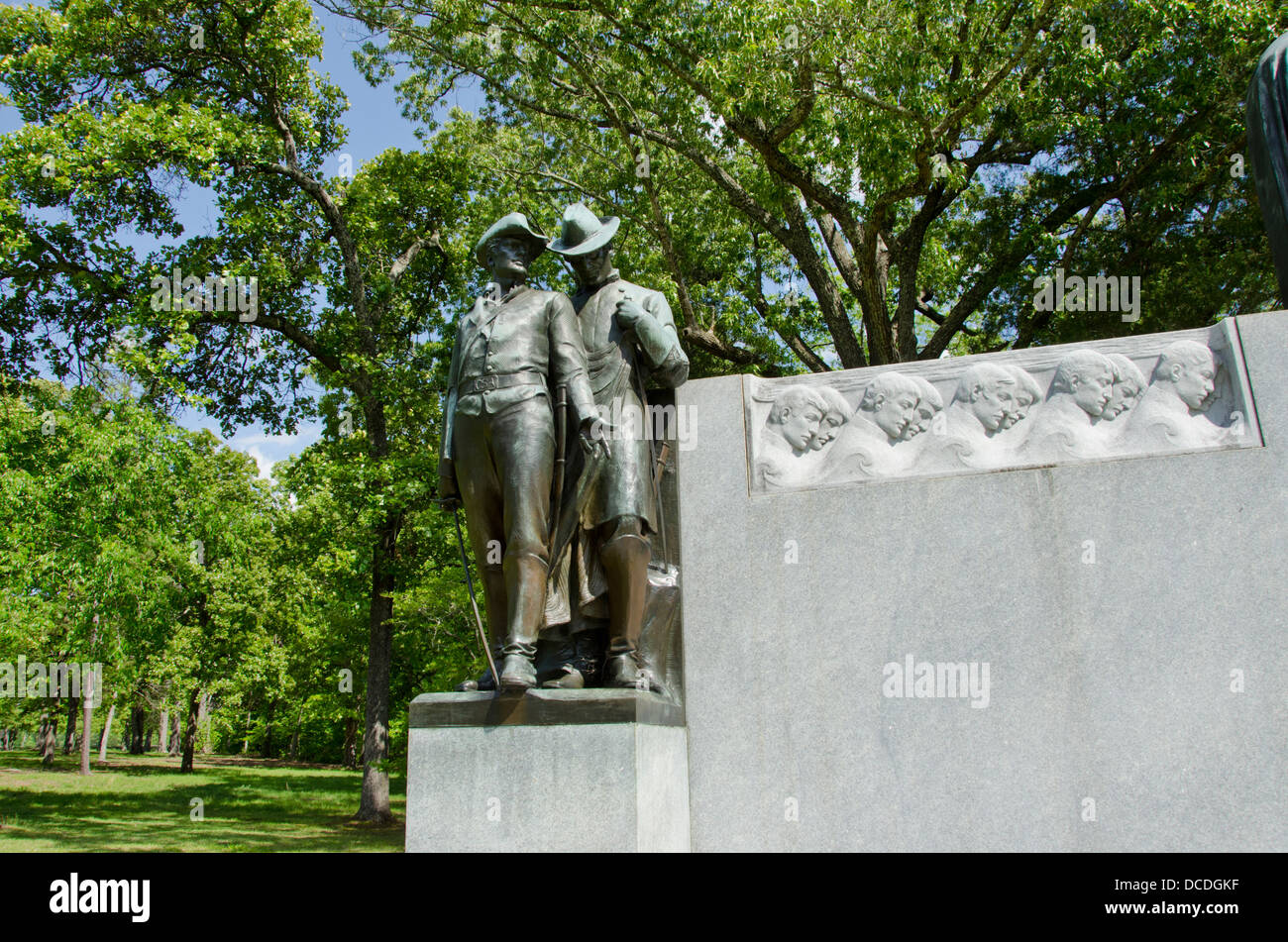 Tennessee, Shiloh National Military Park. Civil War Confederate Memorial. Stock Photo