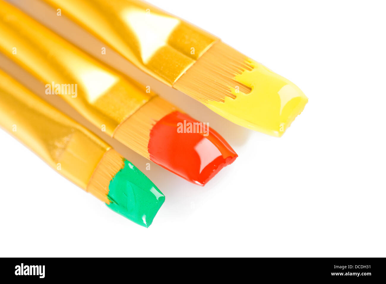 Paints and brushes Stock Photo