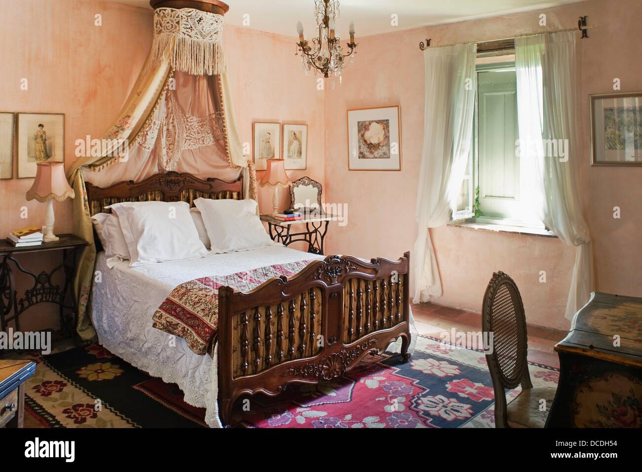 Village bedroom in France Stock Photo Alamy