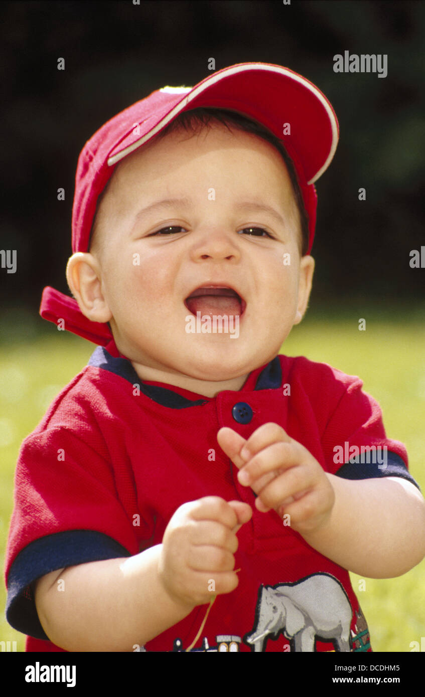 baby wearing cap