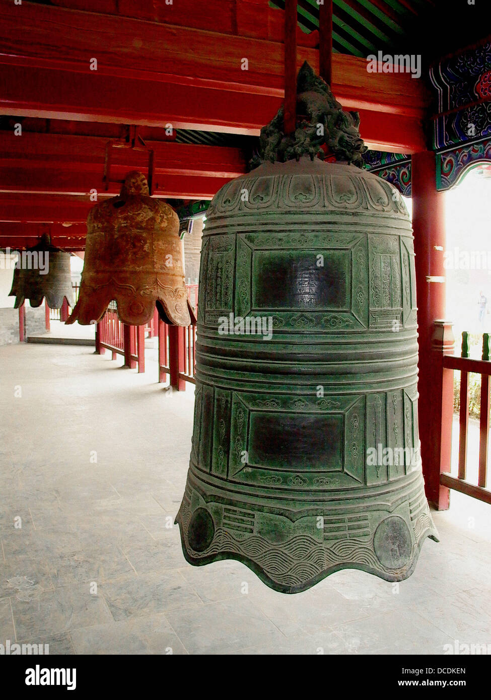Bells at Dazhongsi (´Big Bell temple´). Beijing. China Stock Photo Alamy
