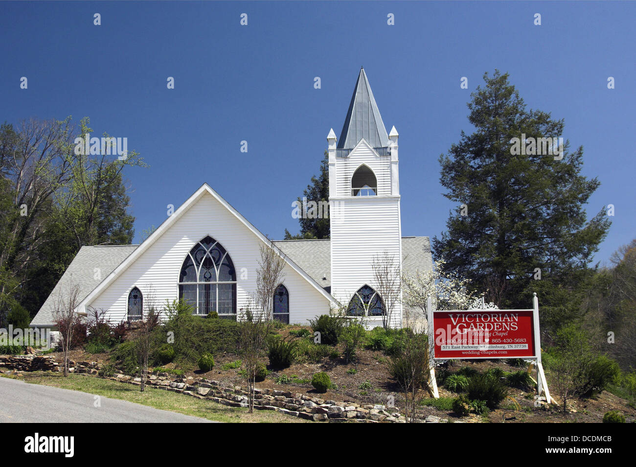 The Wedding Chapel At Pigeon High Resolution Stock
