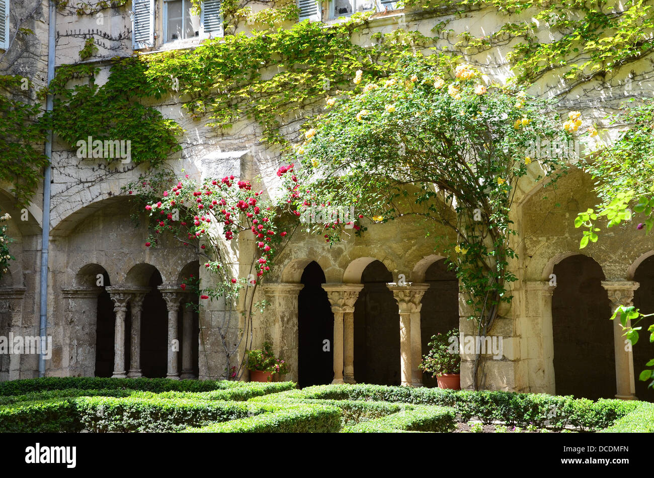 Saint Paul-de-Mausole, St. Remy Provence France   Vincent van Gogh monastery, cloisters Stock Photo