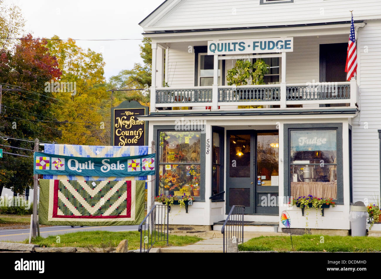 Colonial architecture and buildings in Newfane, Vermont, USA Stock