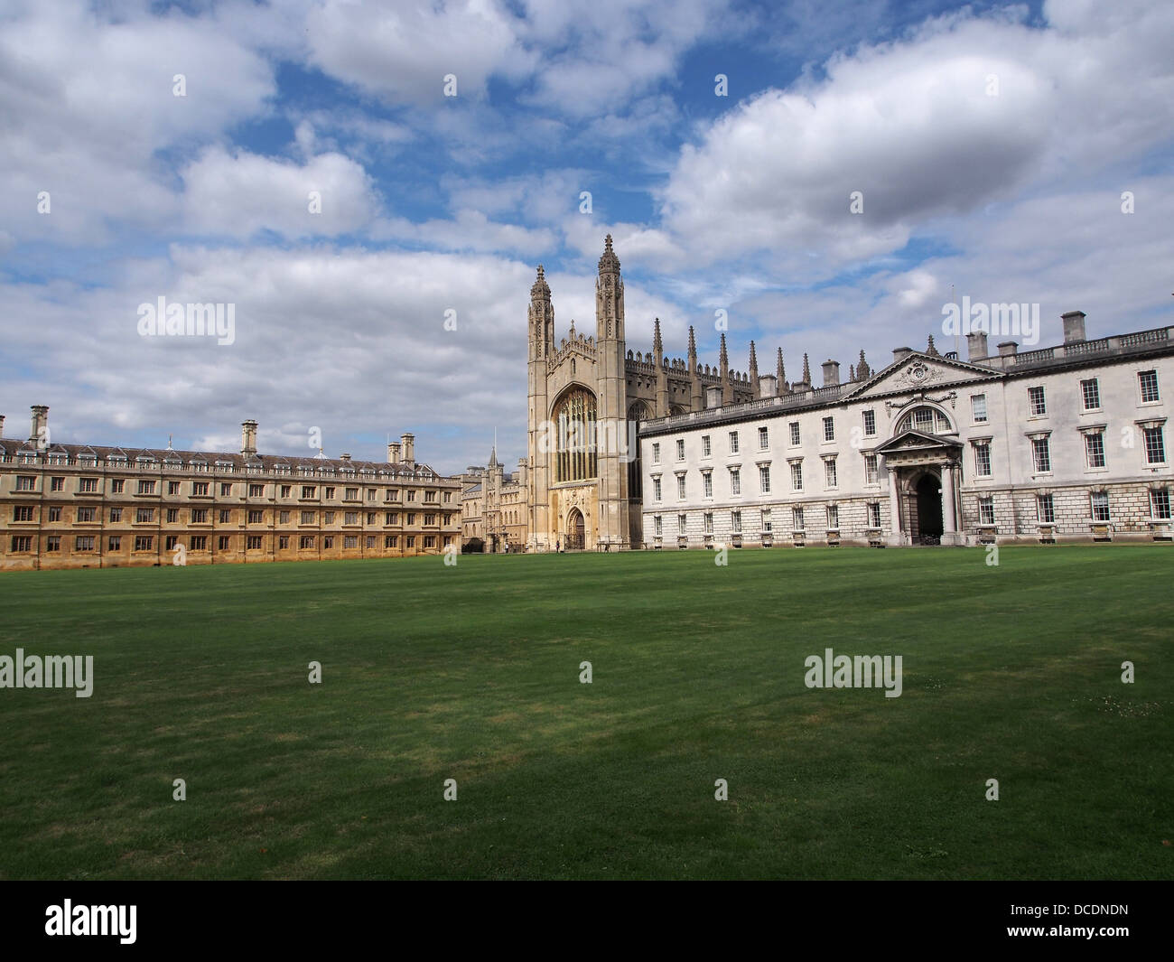 King's College Cambridge University Quad Stock Photo Alamy