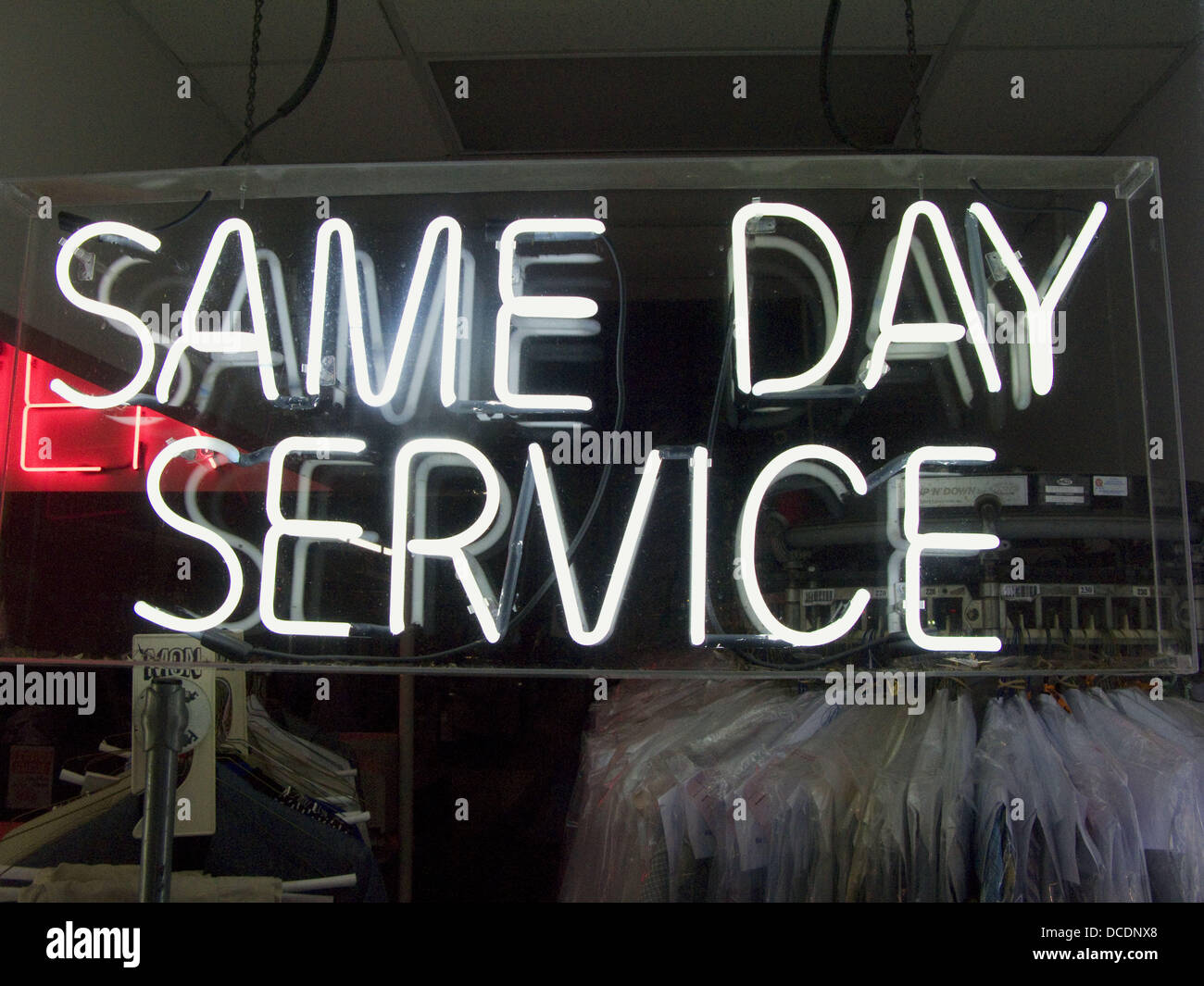 Cleaning service sign Stock Photo Alamy