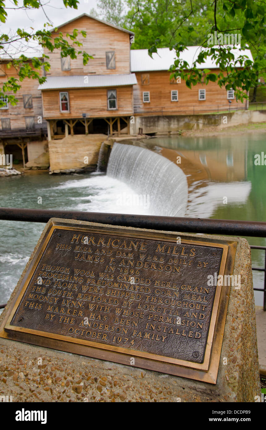 Tennessee, Hurricane Mills, Loretta Lynn Ranch. Hurricane Mills mill