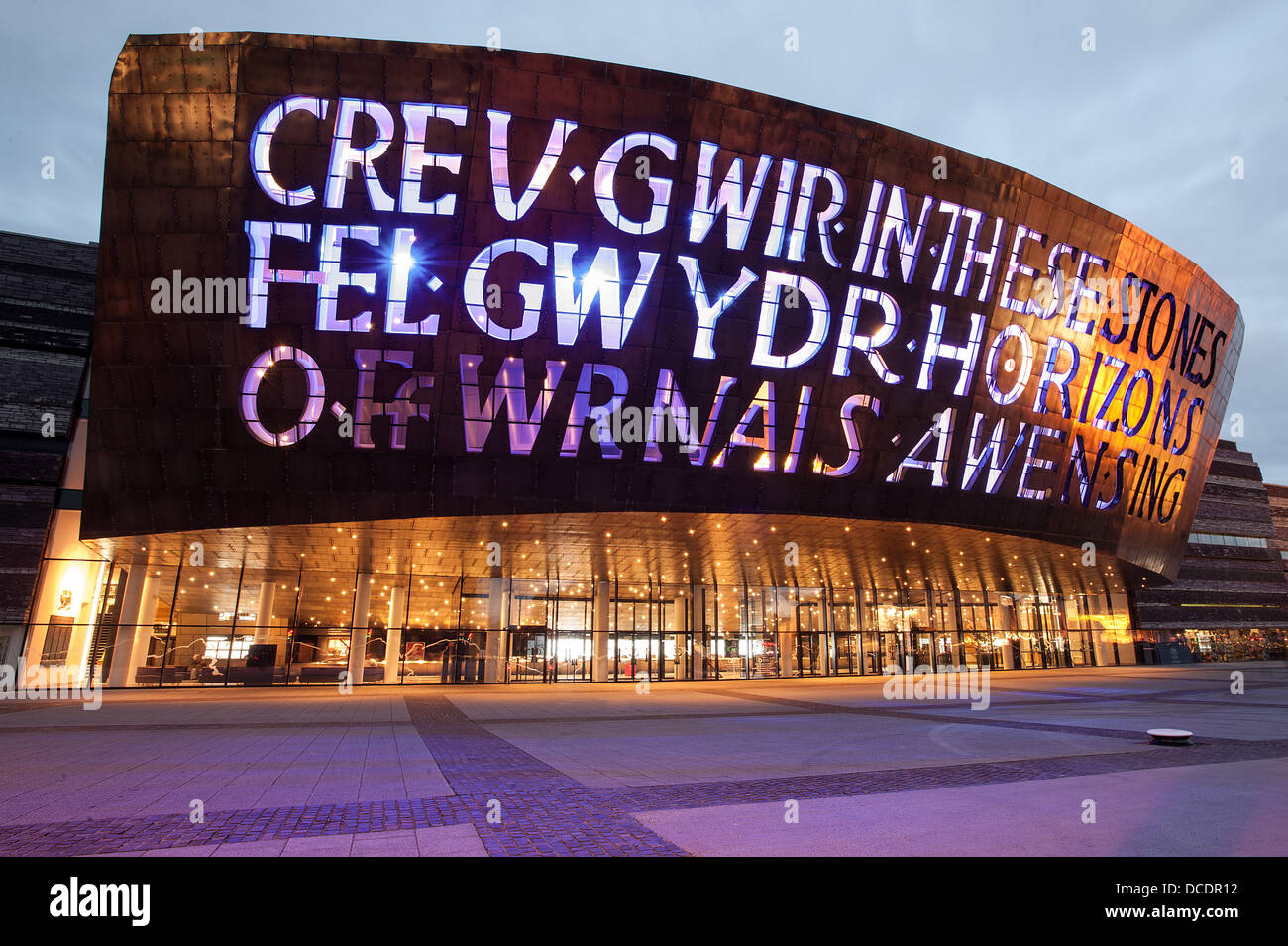 Wales Millennium Centre. Canolfan Mileniwm Cymru. Stock Photo