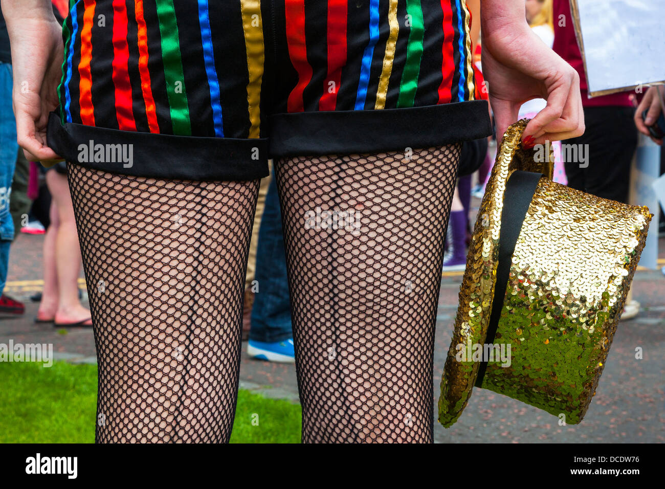 Fishnet tights stockings High 
