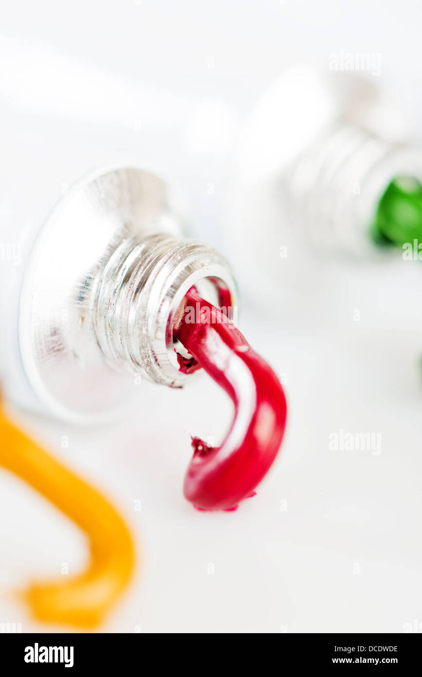 acrylic paint in tubes Stock Photo Alamy