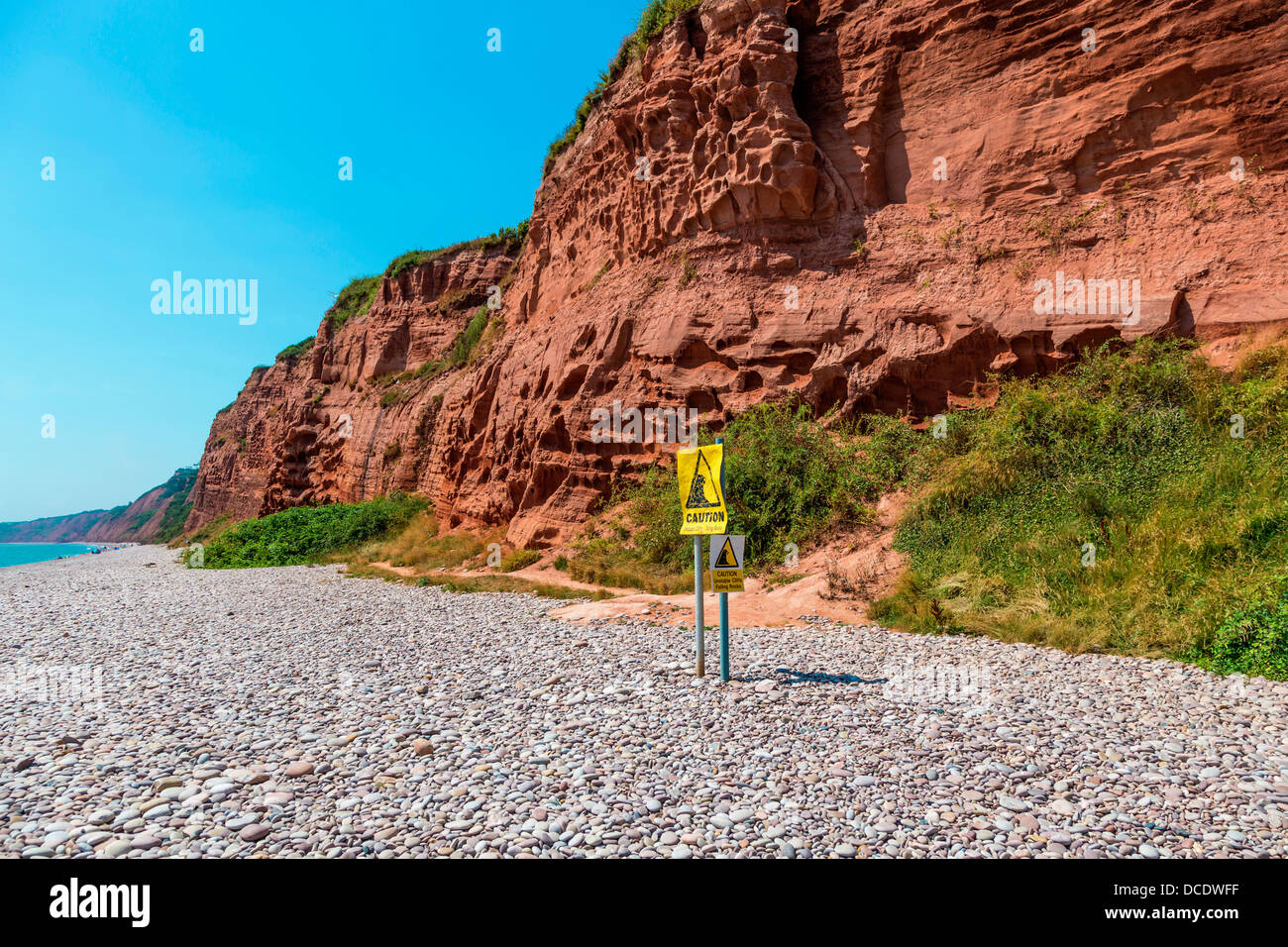 The Beach And Cliff At Budleigh Salterton Devon England Stock Photo Alamy