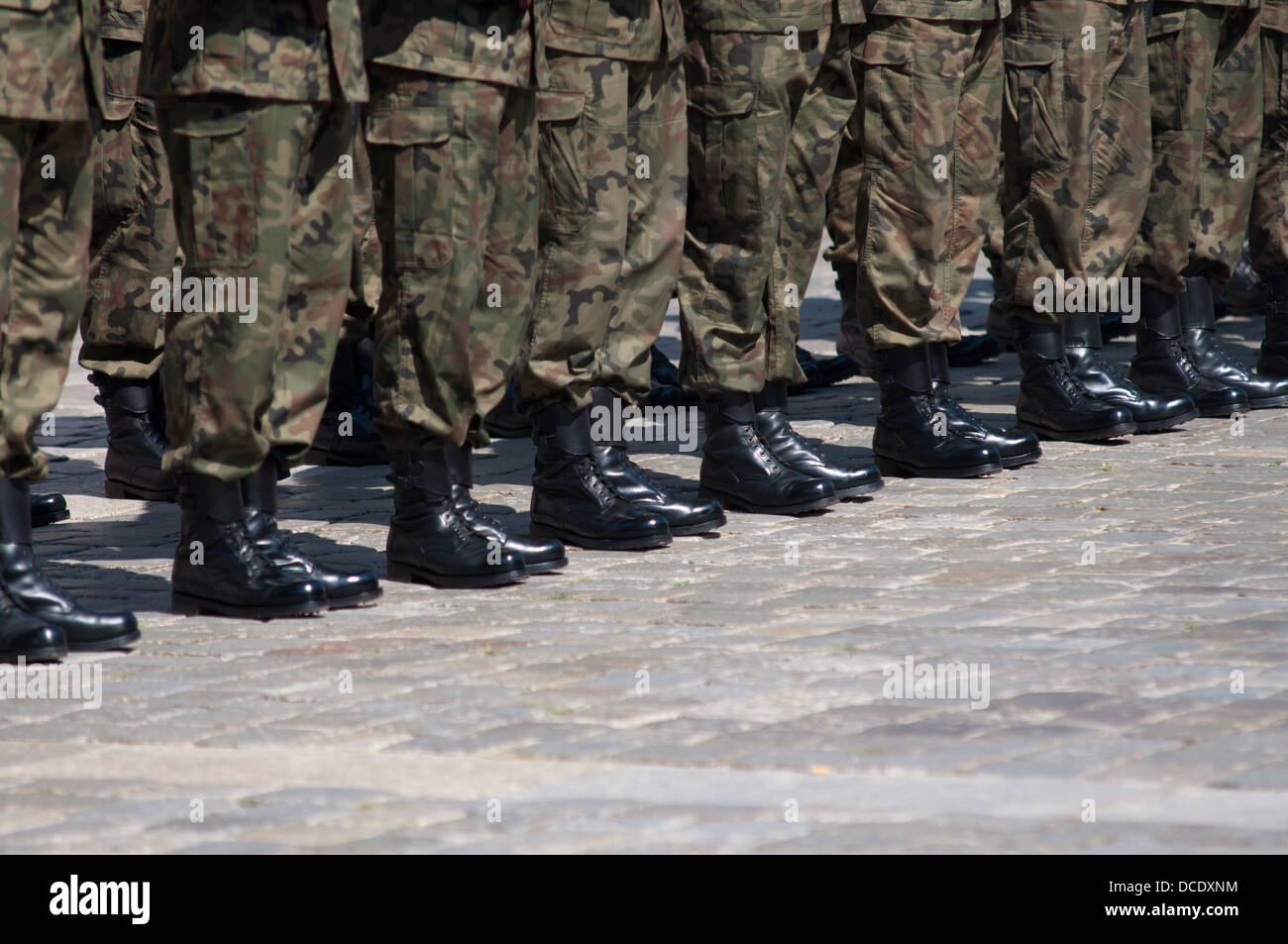 Soldier File Formation Soldier in formation Stock Photo - Alamy