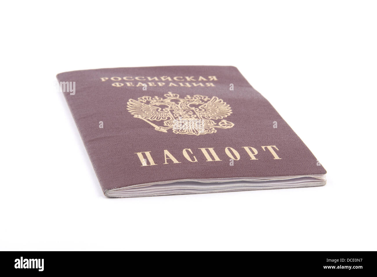 Russian passport Stock Photo