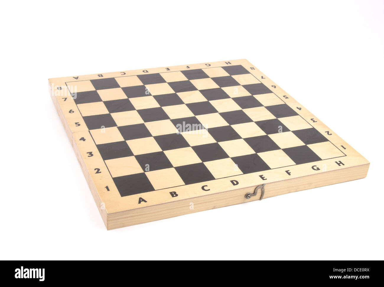 Large 19" By 19" Chocolate Wood Silk Screened Checkered Squares Chess Board Game 