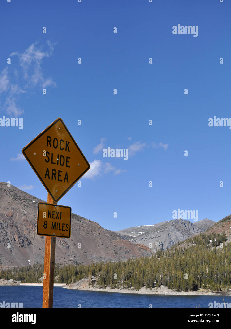 Warning sign in Yosemite National Park Stock Photo - Alamy