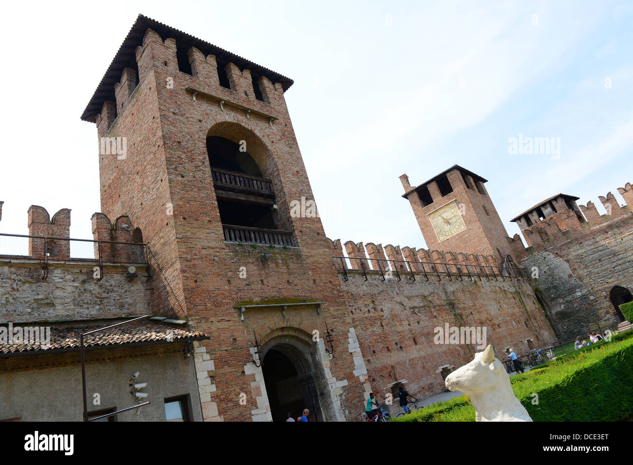 Verona Italy Castelvecchio castle Stock Photo