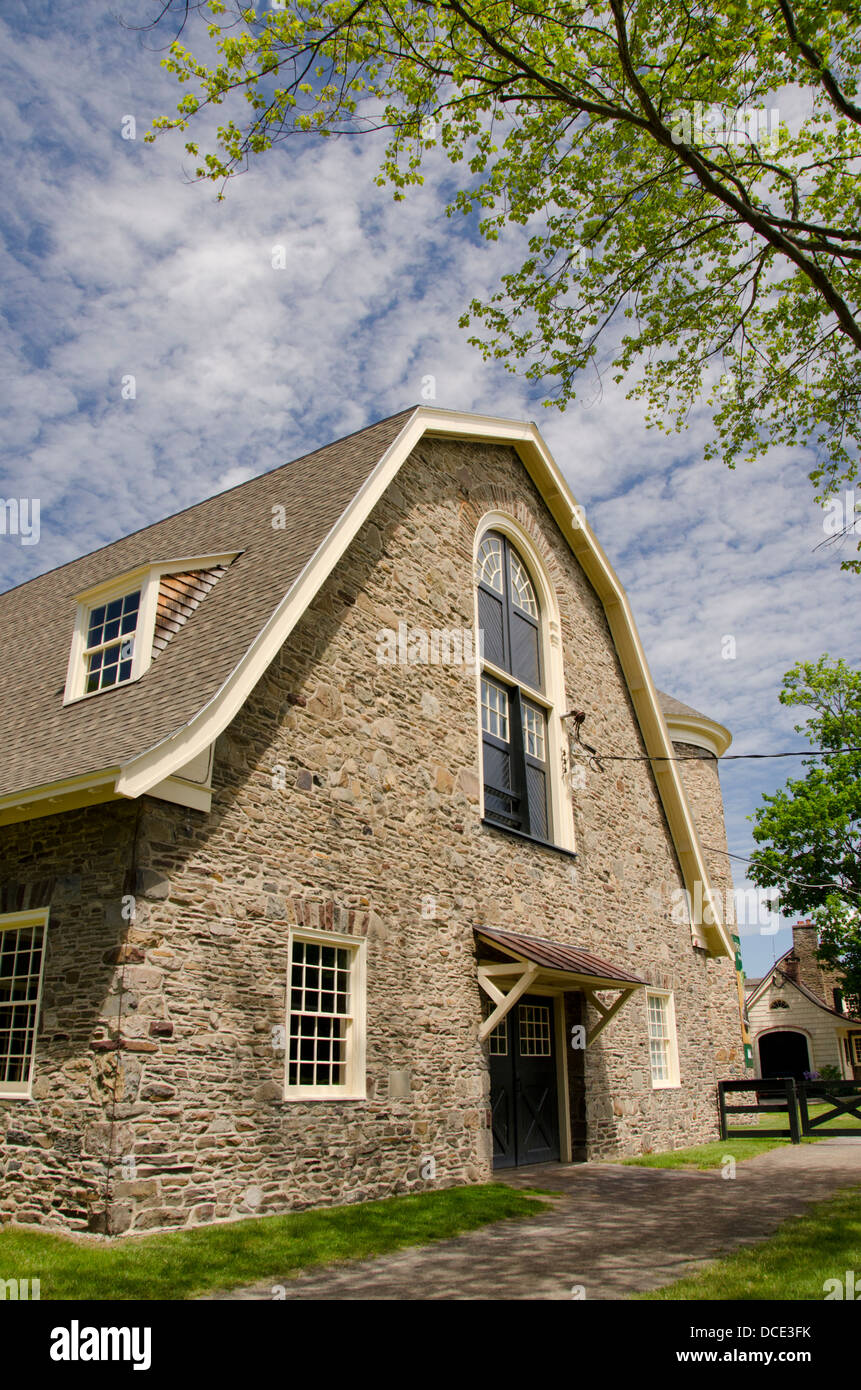 New York, Cooperstown, Farmers' Museum. Openair museum depicting the