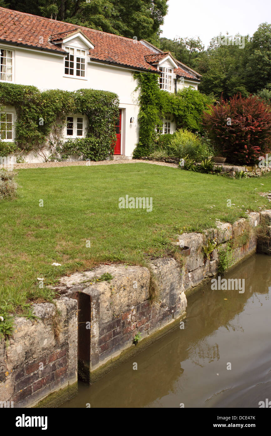 Property along the and Avon canal near Winsley, Bath, Avon