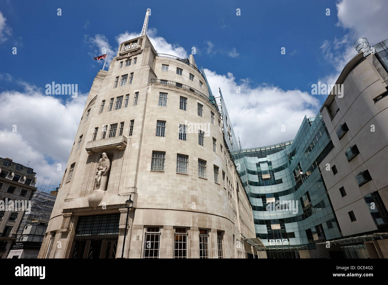 bbc broadcasting house London England UK Stock Photo