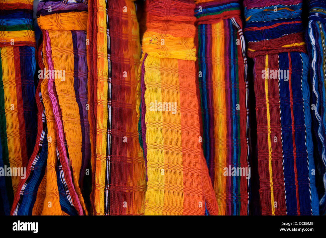 colorful blankets from Oaxaca mexico Stock Photo Alamy