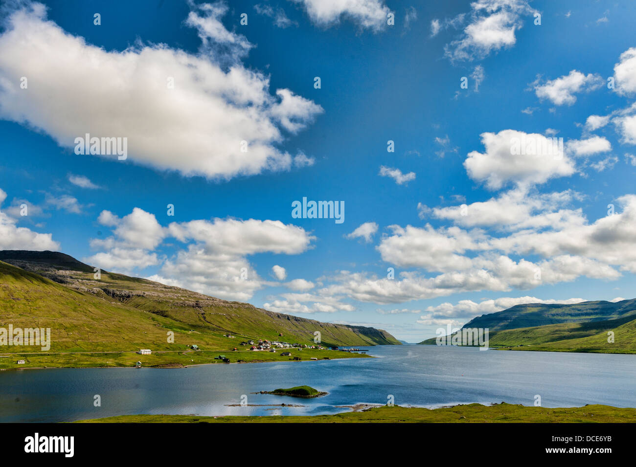 Landscape in the Faroe Islands Stock Photo