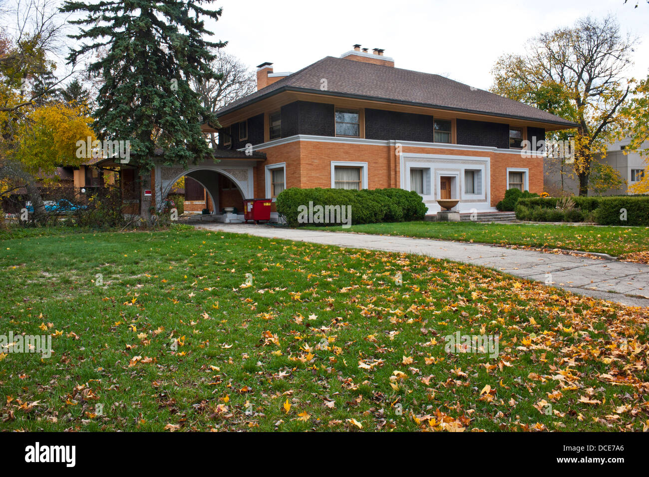 USA, Illinois, River Forest, Frank Lloyd Wright designed house of