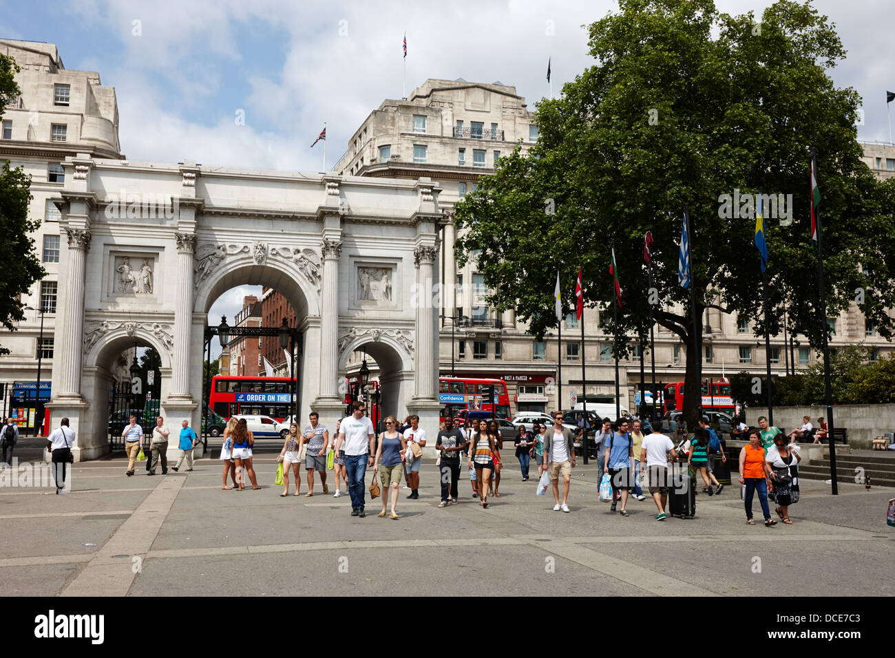 marble arch London England UK Stock Photo - Alamy