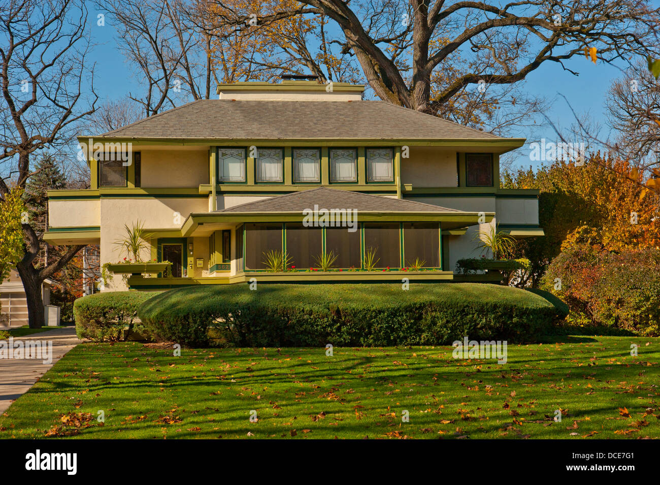 USA, Illinois, River Forest, Frank Lloyd Wright designed house of J. Kibben Ingalls House, 562