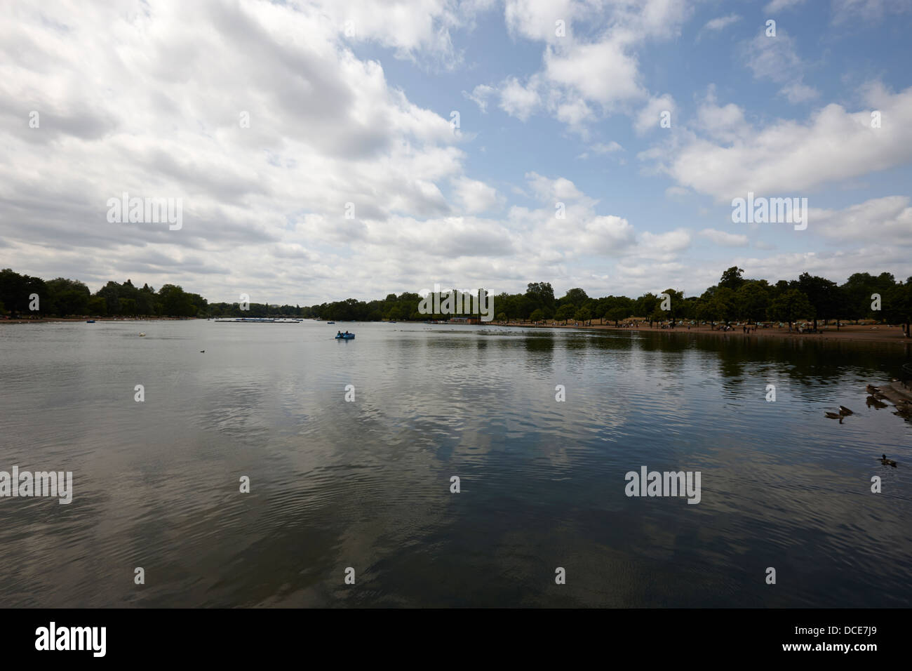 the serpentine hyde park London England UK Stock Photo