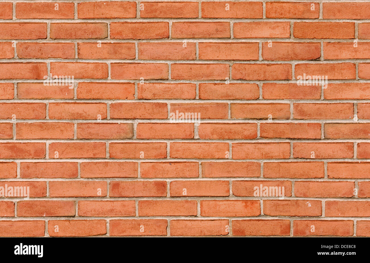 Red brick wall background texture seamlessly tileable Stock Photo