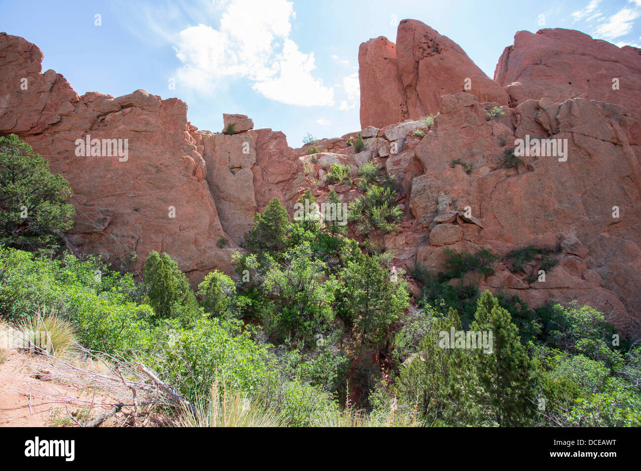 Garden of the Gods in Colorado Springs, Colorado Stock Photo