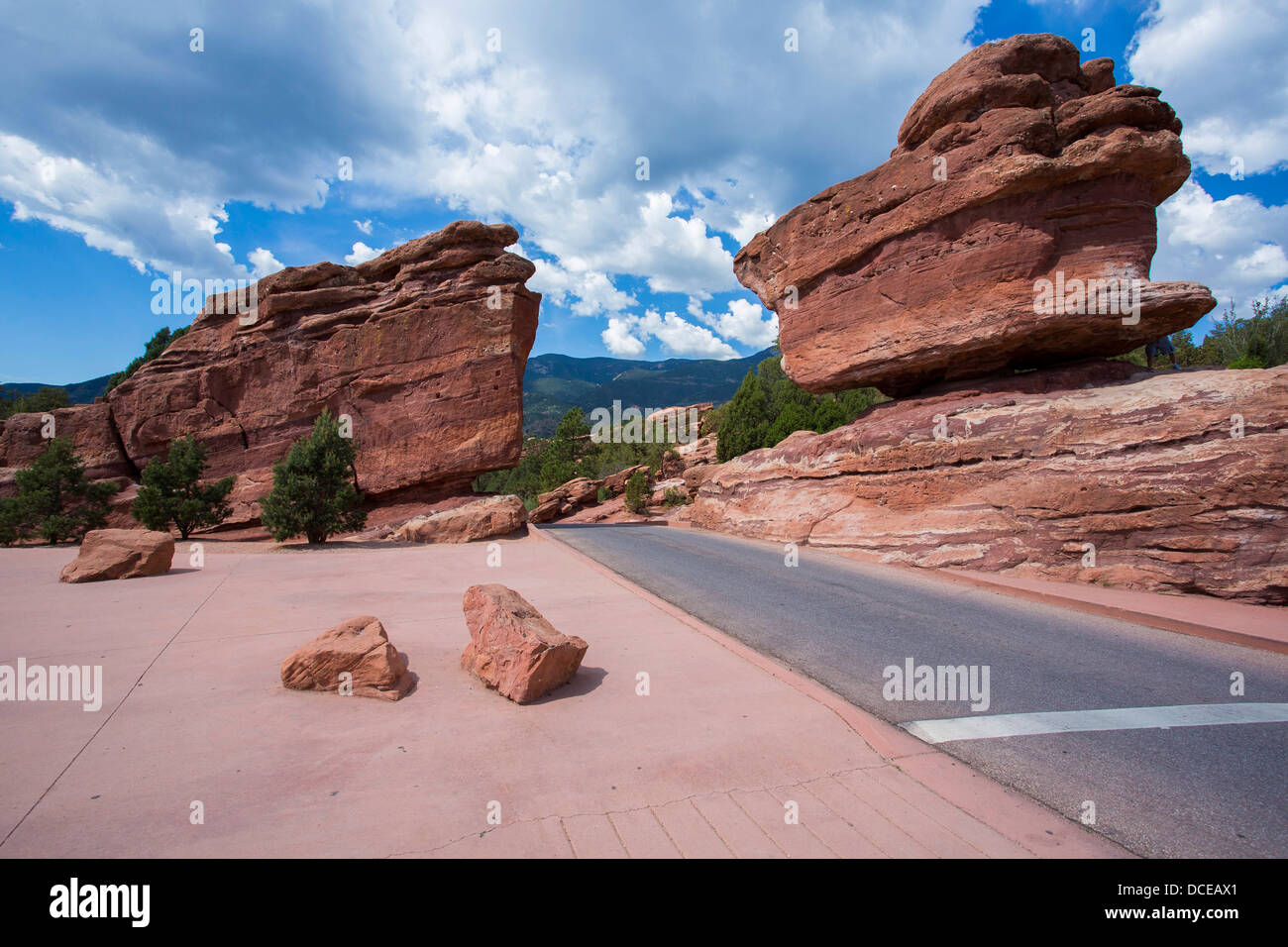 Garden of the Gods in Colorado Springs, Colorado Stock Photo