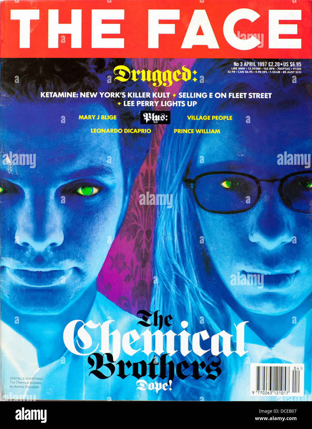 The Face - Volume 3 , Number 3, April 1997 - The Chemical Brothers - Editorial use only Stock Photo