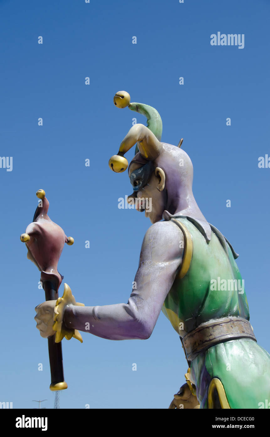 what are mardi gras statues made of