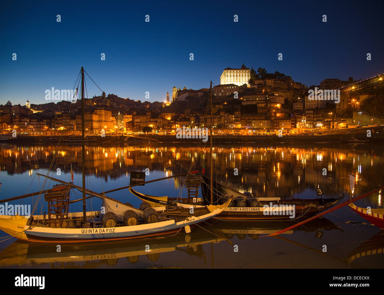 old town river area of porto in portugal Stock Photo