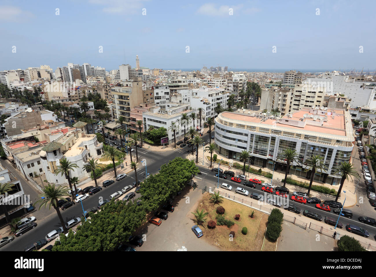 View over the city of Casablanca, Morocco Stock Photo