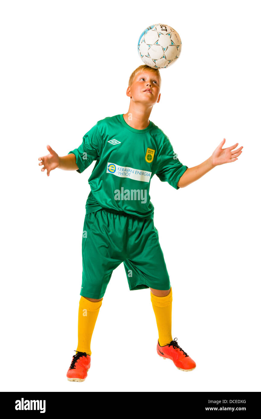 Soccer team or Football team players on white background - Young