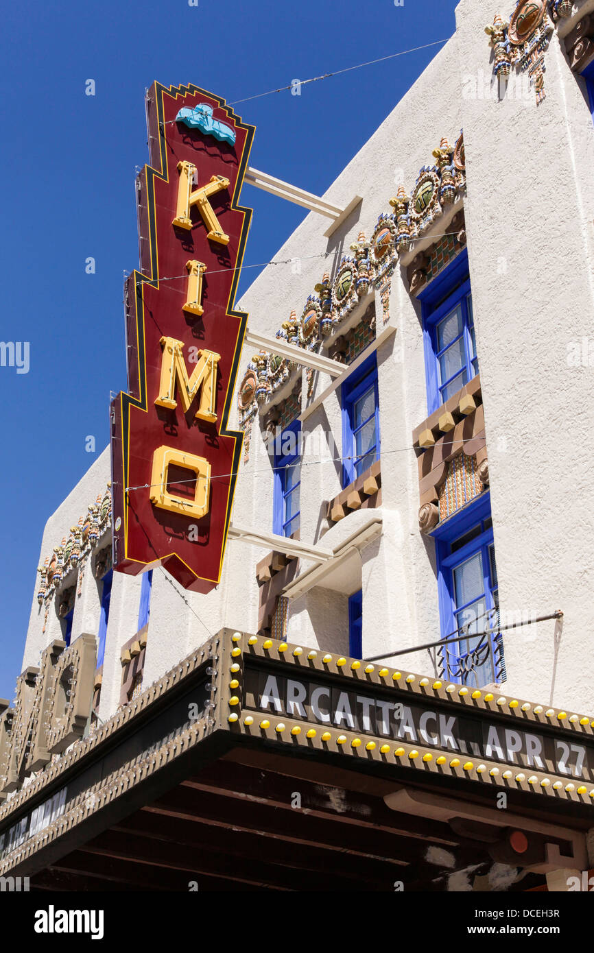 Albuquerque, New Mexico, USA. Route 66. Kimo Theater Stock Photo