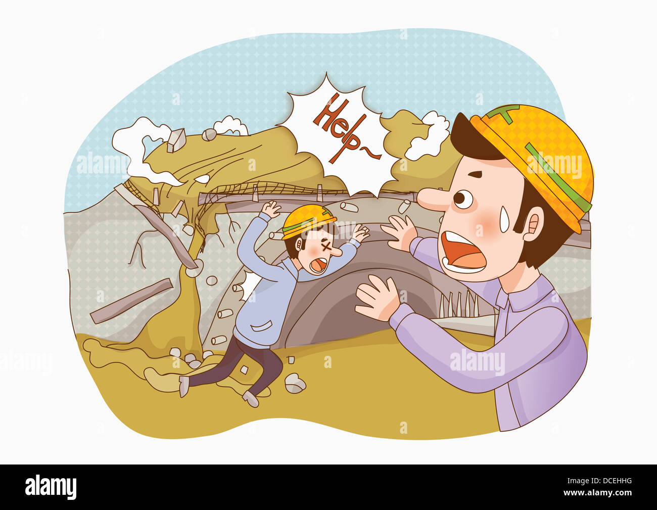 an illustration of a natural disaster Stock Photo